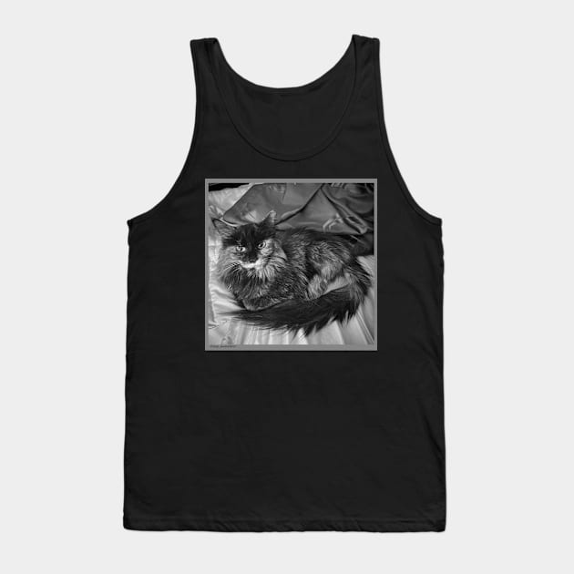 Daisy Cat Tank Top by Pop Wasteland